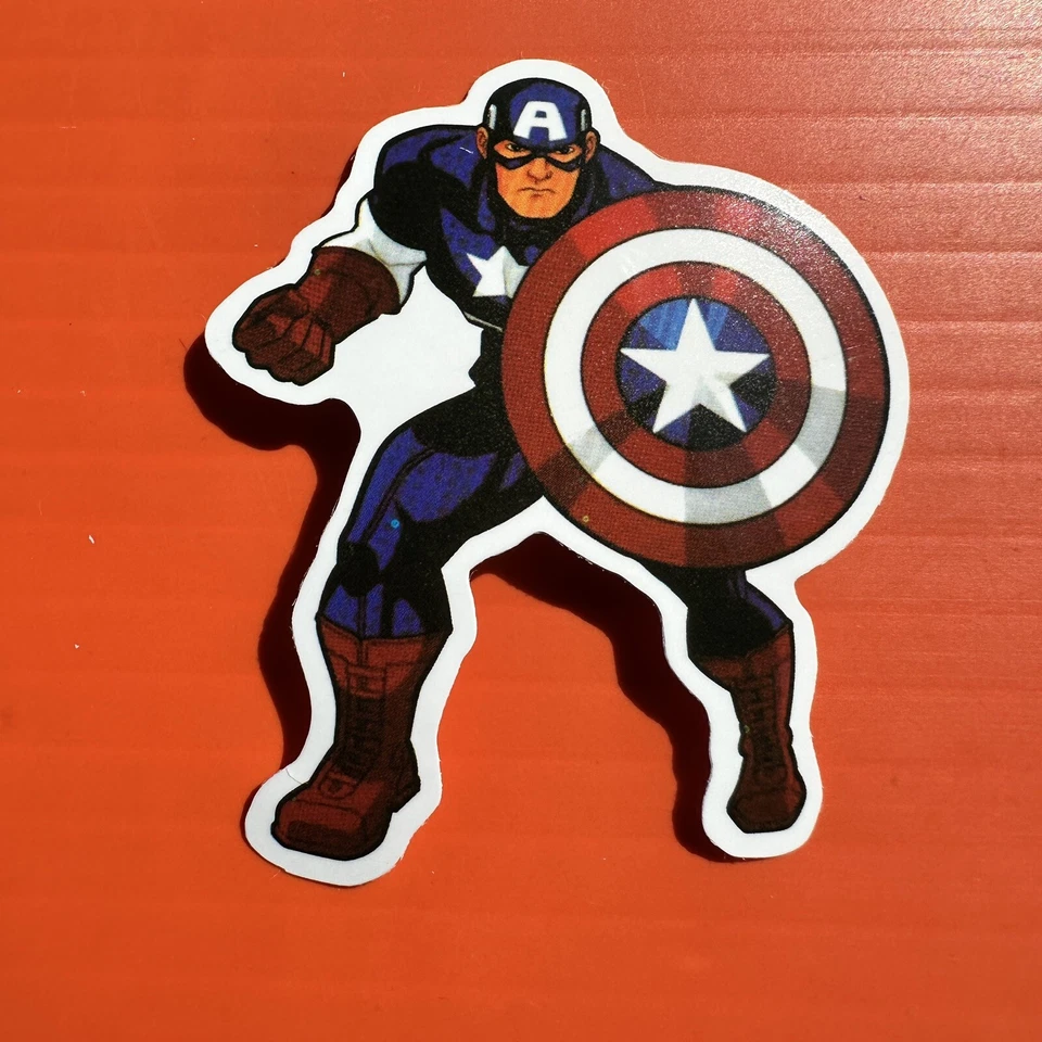 CAPTAIN AMERICA VINTAGE MARVEL COMICS STICKER AVENGERS AGE OF ULTRON INFINITY  - Image 1 of 1