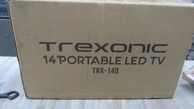 Trexonic Portable Rechargeable 14" LED TV W/ earphone  Carrying Bag NEW SEALED - Image 1 of 4