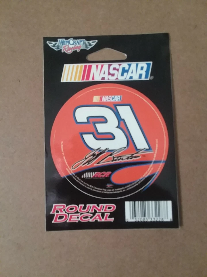 Calcomanía redonda Jeff Burton #31 Cingular de 3 pulgadas con licencia oficial Wincraft Foto 1 de 1