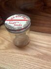 Vintage Jar With Ice Box Jar Fine Foods Lid Glass Storage Container