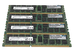 Micron MT36JSF2G72PZ 4 x 16GB 64GB 1600MHz DDR3 ECC Server Arbeitsspeicher 672612-081 - Bild 1 von 1
