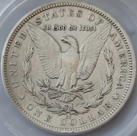 1892-CC Morgan Silver Dollar - Fine F15 - RARE Carson City Key Date! Cover