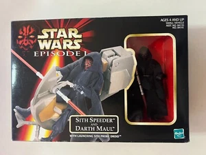 Star Wars Episode I SITH SPEERDER and DARTH MAUL (1998 Hasbro) - Picture 1 of 2