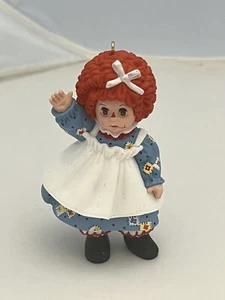 Top de fregona vintage de los 90 con sello Madame Alexander Wendy Raggedy Ann adorno - Imagen 1 de 14