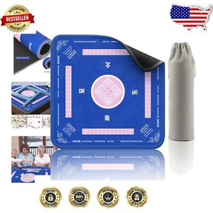 Noise-Reducing Non-Slip Table Mat, 32.4" Ideal for Mahjong and Board Games - Picture 1 of 8