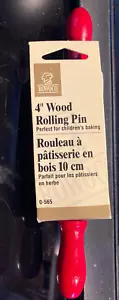 Vintage 1999 Wooden Wood Rolling Pin 4" Roller NOS - Bild 1 von 5