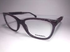 CHANEL Eyeglass Frame 3262 C 1441 Sparkly Blue Women Glass Velvet RARE