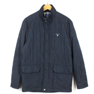 GANT Men's Jacket Size M Blue Polyester Full Zip Pockets Quilted s7224 - Picture 1 of 10
