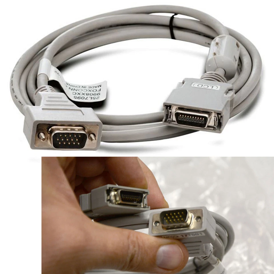 MONITORKABEL DISPLAYKABEL VIDEO KABEL f POS DISPLAY IBM 4820-4FT p/n 25L7095 V79 - Bild 1 von 1