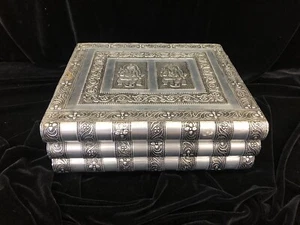 Vintage 1970s ,Decorative Silver Jewelry Box ,With Retractable Compartments. - Picture 1 of 11
