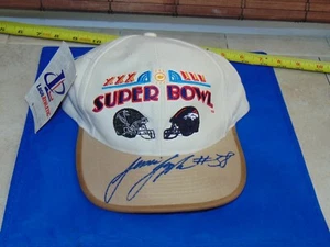 1999 Super Bowl XXXIII Atlanta Falcons JESSIE TUGGLE autograph Signed Hat - Picture 1 of 12