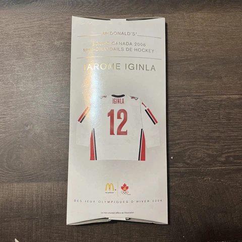 Jarome Iginla 2006 Team Canada McDonald's Olympic Hockey Mini Jersey NHL Cover