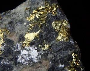 CHALCOPYRITE & GALENA --- BULGARIA Rhodope DAVIDKOVO /pi958 - Picture 1 of 11