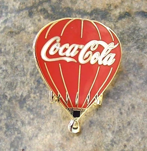 Rare COCA COLA Hard to find Red HOT AIR BALLOON PIN - Imagen 1 de 7