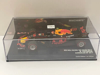 Minichamps 1:43 Red Bull RB13 Azerbaijan GP 2017 Max Verstappen 417170833 - Image 1 of 4