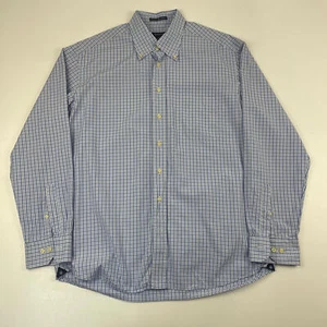 Men’s GANT Blue Chequered Long Sleeved Shirt , Size XL - Picture 1 of 6
