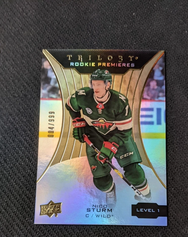 2019-20 Upper Deck Trilogy NICO STURM #51 4/999 Rookie Premieres RC - Image 1 of 1