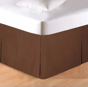 C&F Enterprises Twin Bed Skirt Dust Ruffle - Brown - (89898C 3976) NEW - Picture 1 of 3