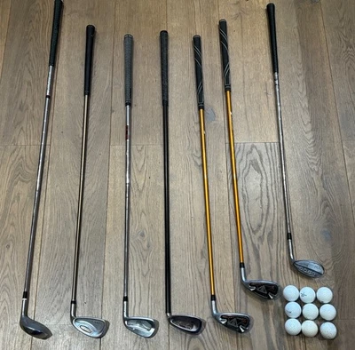 Mens RH Golf Clubs Half Set - TaylorMade/Ping/Cobra Wilson etc - 7 Clubs Set - Image 1 of 4