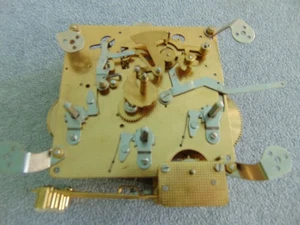 NOS FRANZ HERMLE 1051-020 TRIPLE CHIME CLOCK MOVEMENT - Picture 1 of 12