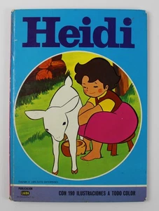 Libro de tapa dura 1975 Heidi, Girl Of The ALPS España vintage 12,25" x 8,6" - LEER - Imagen 1 de 20
