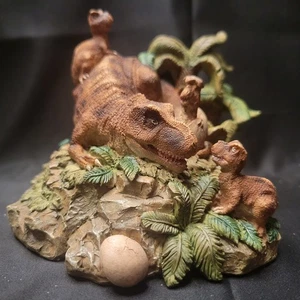 Glama Dinosaur Island T-Rex Tyrannosaurus Rex Figurine 1997 NOS New In Box - Picture 1 of 18