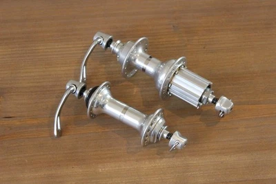 Moyeu de roue avant Campagnolo Record 9/10 vitesses vélo de course vintage moyeux - Photo 1/4