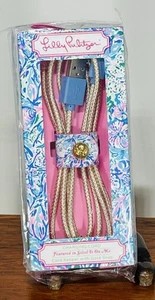 Lilly Pulitzer Charging Cord 5 Ft NIB Cord Keeper Featured In Soleil It On Me - Zdjęcie 1 z 3