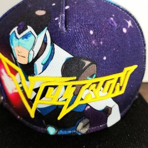 Voltron Legendary Defender Hat Cap Snap Back One Size Mens Purple Black Graphic - Picture 1 of 12