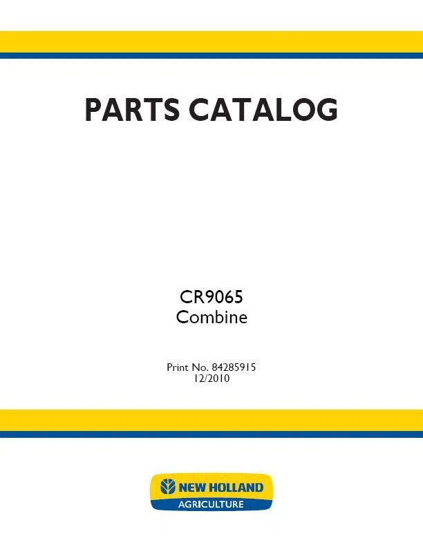 CATÁLOGO DE PIEZAS COMBINADAS HOLLAND CR9065 NUEVO Foto 1 de 1