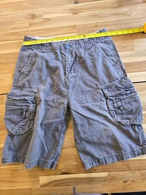 Pantalones Cortos Carga Arizona Gris Talla 32 Vintage Y2K Pantalones Cortos Sueltos Desgastados Ropa de Calle  Foto 1 de 4