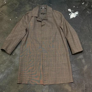 Abrigo de Lana Mackintosh Dunkeld Balmacaan Talla 40 Marrón Firma De Colección Bueno - Imagen 1 de 8
