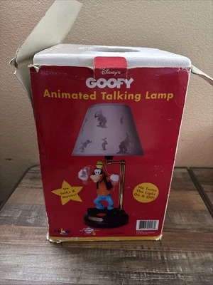 Lámpara parlante animada Disney Goofy toda nueva en embalaje dañado Foto 1 de 4