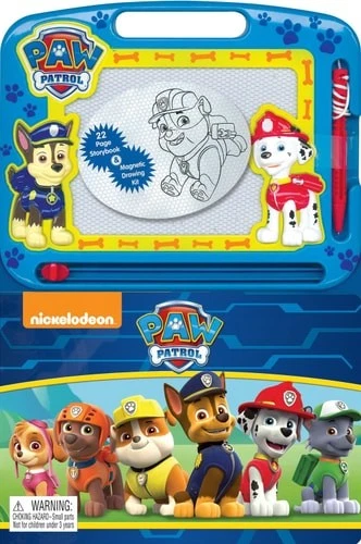Paw Patrol Read & Doodle - Learning resources for kids, a magnetic drawing pad,  - Image 1 of 1