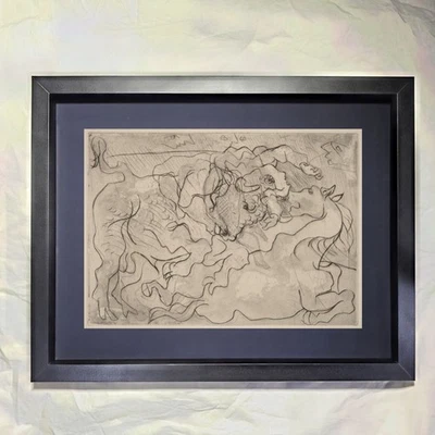 Pablo Picasso "Corrida, Torero Mujer Herida III" Arte enmarcado personalizado Foto 1 de 3