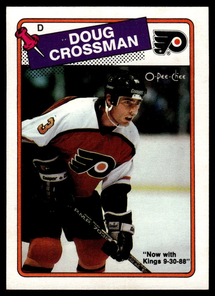 1988-89 O-Pee-Chee Doug Crossman Los Angeles Kings #197 - Image 1 of 2