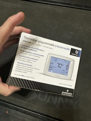 Emerson 1F95-1291 7-Day Touchscreen Thermostat Universal Humidity Control White - Image 1 of 3