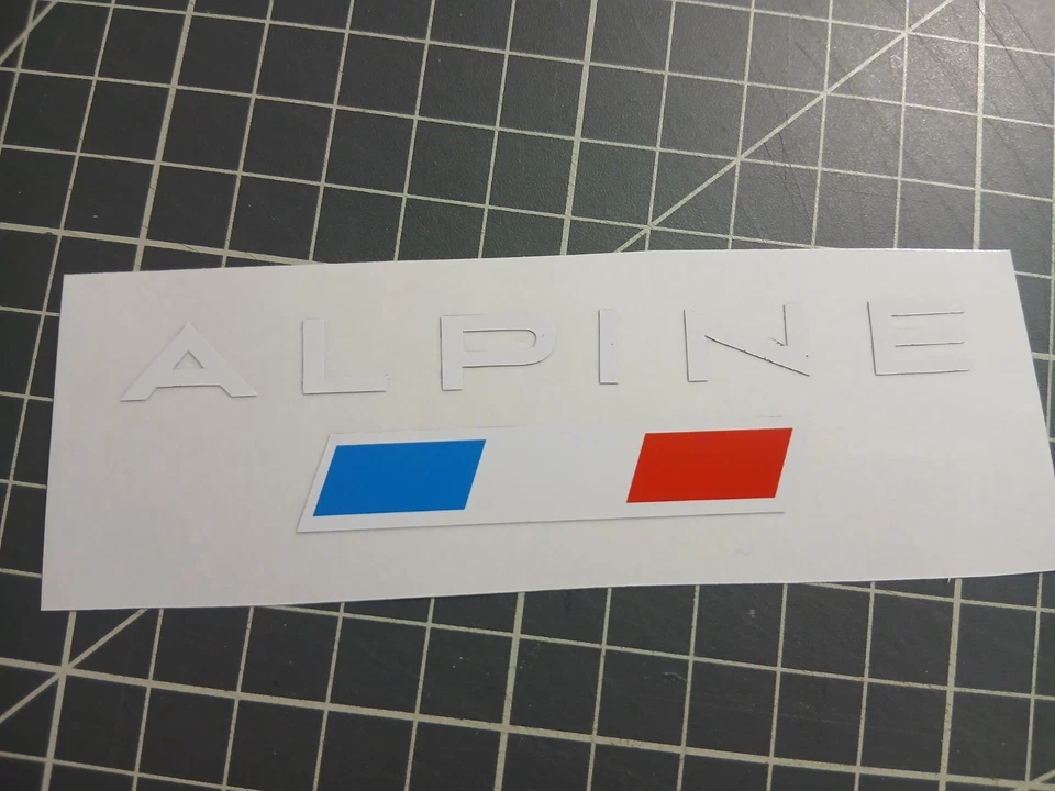 Autocollant Alpine clignotant ailes - Photo 1/1