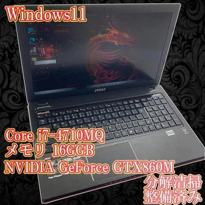 MSI GE60 2PE Gaming Laptop Intel i7-4710HQ GTX860M 16GB RAM 256GB SSD 500GB HDD - Image 1 of 4