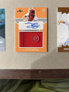 2019 LEAF PERFECT GAME AAC PATCH AUTOGRAPHS ORANGE TYLER SODERSTROM AUTO 4/5 - Picture 1 of 2
