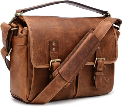 ONA THE PRINCE STREET ANTIQUE COGNAC LEATHER BAG CASE ONA5-024LBR HANDCRAFTED - Image 1 of 4