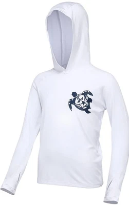 Camisa masculina juvenil infantil natação com capuz proteção contra erupções cutâneas camisas de pesca tamanho P - Imagem 1 de 4