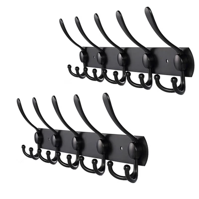 2 ganci esclusivi appendiabiti da parete in acciaio inox barra appendiabiti ganci - Immagine 1 di 4