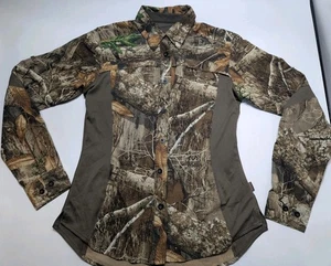 Magellan Shirt Damen Small Realtree Edge Camouflage Button Down Hunt Gear  - Bild 1 von 12