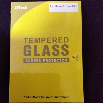JETech Tempered Glass Screen Protector for iPhone 12 11 Pro Max X XS XR XS Max - Image 1 of 2