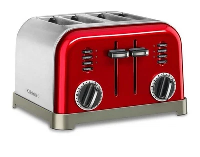 Tostadoras clásicas de metal de 4 rebanadas Cuisinart Foto 1 de 2