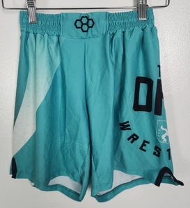 Rudis Boy's Sz. L Teal Blue Ohio Wresting Elastic Shorts - Picture 1 of 4