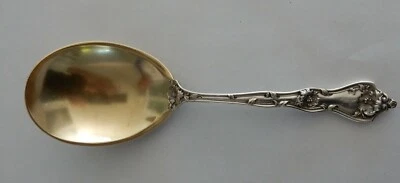 Cuchara para servir bayas de plata esterlina INTAGLIO REED & BARTON 7,5" - Petunia Foto 1 de 2