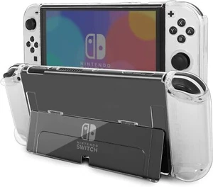 Clear Case for Switch OLED, Comfort Grip Shell - Picture 1 of 7