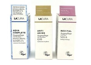 ✅LACURA Augenpflege Revital Soja, Anti Aging Q10,Aqua Complete Hyaluron-Komplex✅